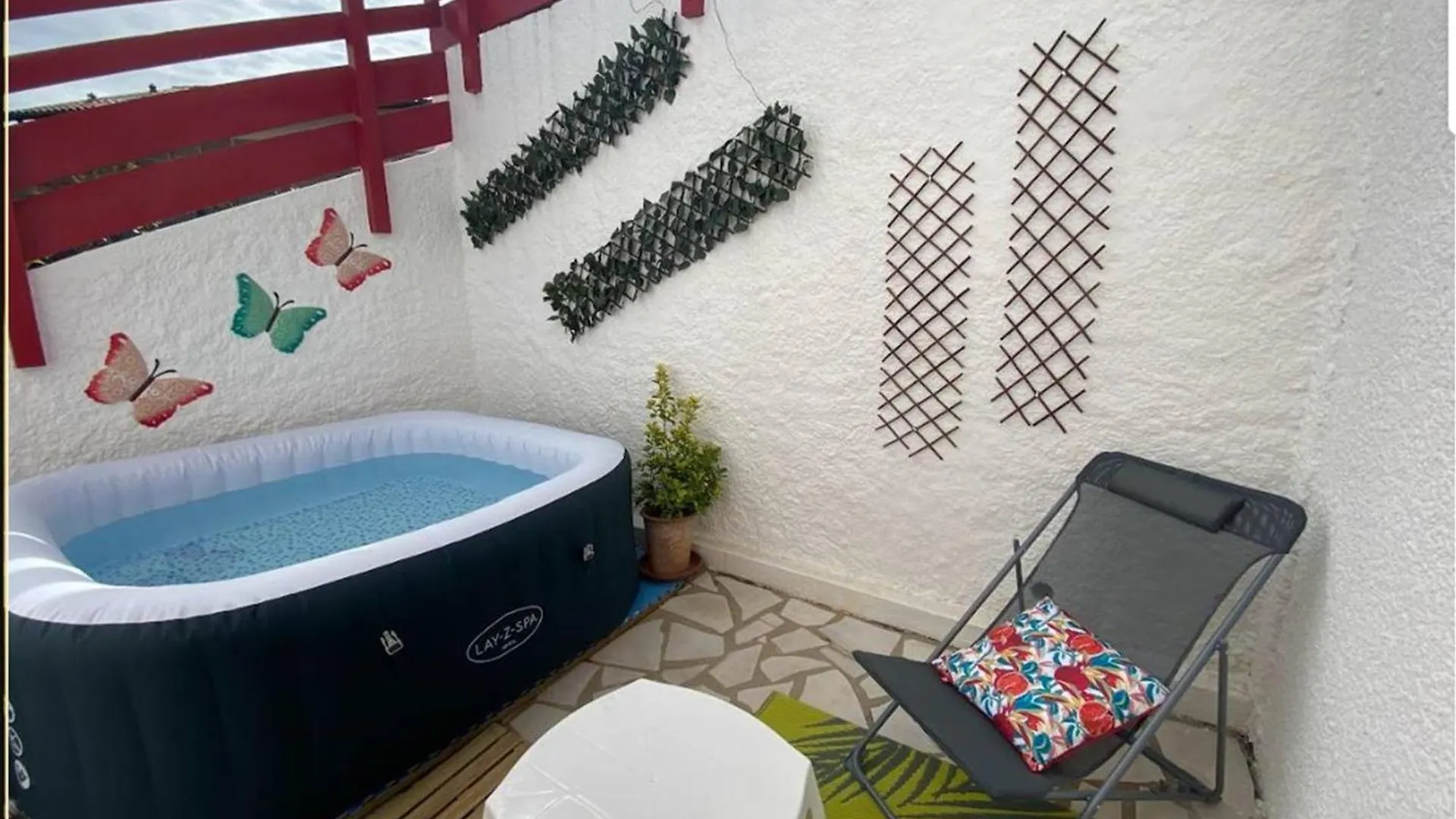 T1 Bis Charmant A Bidart, 2 Pers, 900M Plage, Terrasse Et Spa, Quartier Calme - Fr-1-495-137 ビダール